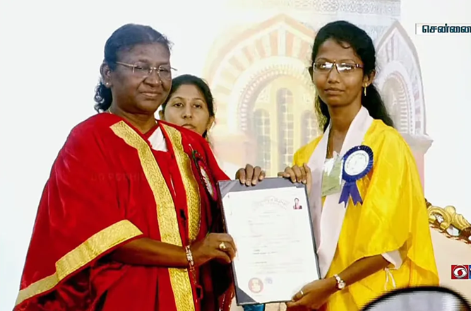 Gold Medalist - Ms. Vanishree M.